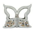 thumbnail image 1 of DecMode 18" x 15" Indoor Outdoor Gray Fiberglass Butterfly Planter with Stone Mosaic Design, 1 of 8
