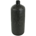 thumbnail image 1 of DecMode 19" Black Ceramic Vase with Geometric Etchings, 1 of 10
