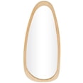 thumbnail image 1 of DecMode 19" x 42" Brown Oval Wall Mirror, 1 of 9
