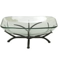 thumbnail image 1 of DecMode 19" x 8" Clear Glass Kitchen Serving Bowl with Black Metal Branch Stand, 1-Piece, 1 of 8