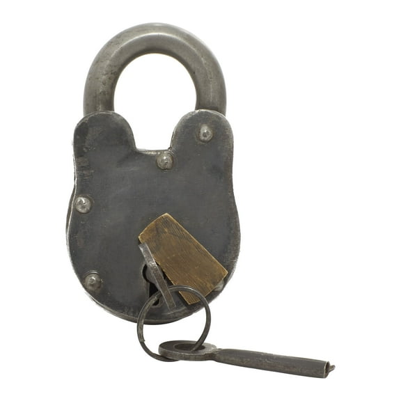 DecMode 2" Gray Brass Lock And Key