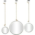 thumbnail image 1 of DecMode 20", 13", 10"W Dark Gray Hanging Wall Mirror, Set of 3, 1 of 7