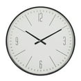 DecMode 20" Black Glass Wall Clock