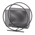 thumbnail image 1 of DecMode 20" Black Metal Single Slot Magazine Holder with Black Stand, 1 of 7