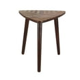 thumbnail image 1 of DecMode 20" x 22" Brown Mango Wood Handmade Accent Table with Wood Inlay, 1-Piece, 1 of 8