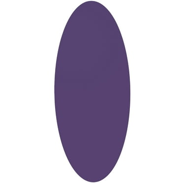 DecMode 20" x 47" Purple Oval Wall Mirror