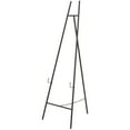 thumbnail image 1 of DecMode 20" x 56" Black Metal Tall Adjustable Floor 3 Tier Easel, 1-Piece, 1 of 15