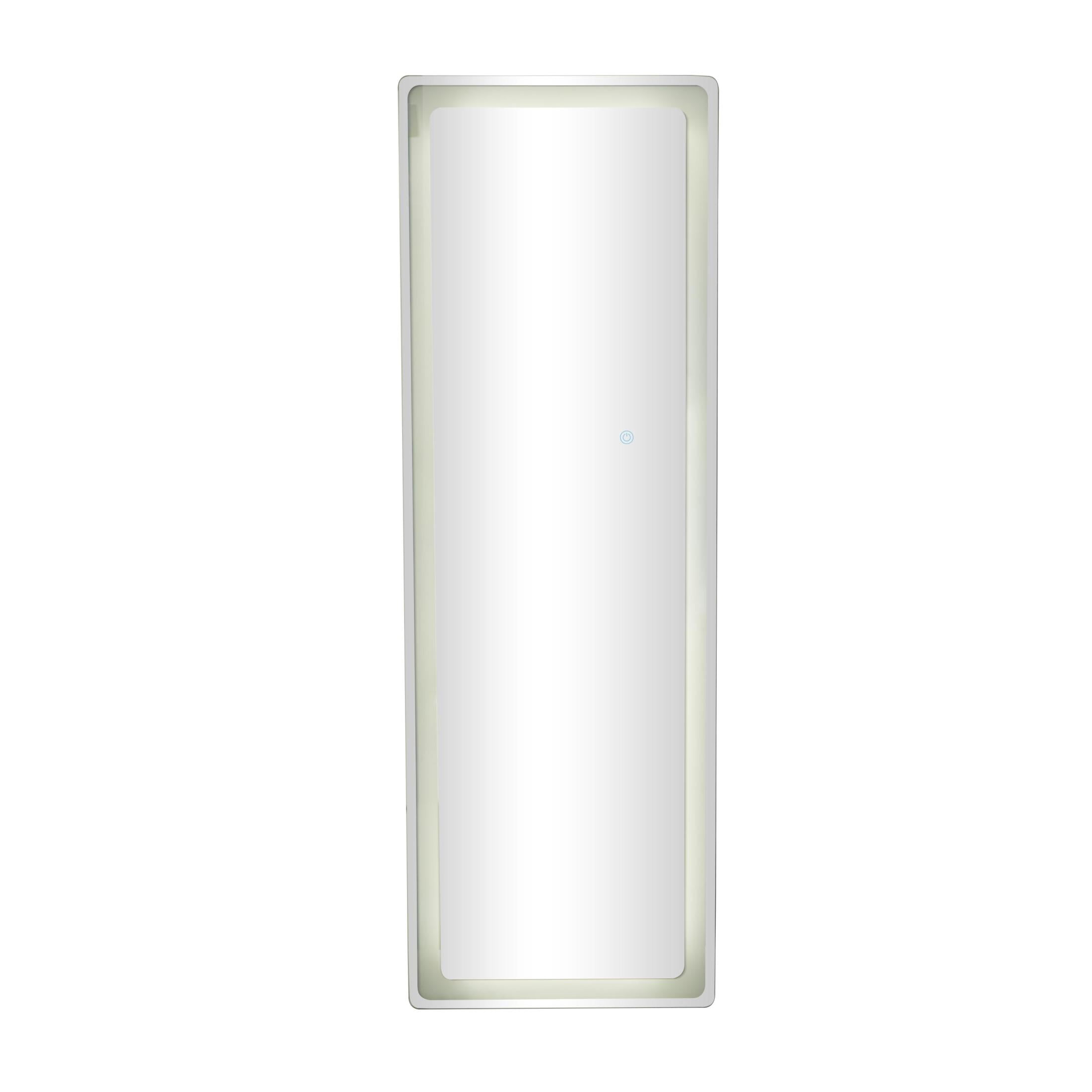 DecMode 20" x 59" Silver LED Mirror