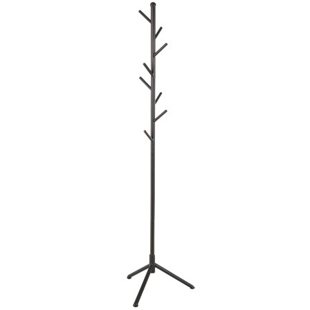 DecMode 19" x 77" Black Metal Coat Rack, 1-Piece - Walmart.com