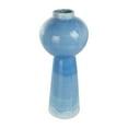 thumbnail image 1 of DecMode 21" Bubble Inspired Ombre Blue Ceramic Vase with Unique Texturing, 1 of 10
