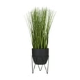 thumbnail image 1 of DecMode 21" Tall Artificial Wheatgrass Plant in Realistic Leaves and Metal Stand and Round Pot, 1 of 8