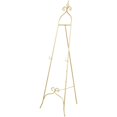 thumbnail image 1 of DecMode 21" x 63" Gold Metal Tall Adjustable Floor 3 Level Scroll Easel, 1-Piece, 1 of 15