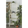 thumbnail image 1 of DecMode 21" x 65" White Wood 5-Tier Shelving Unit, 1-Piece, 1 of 8