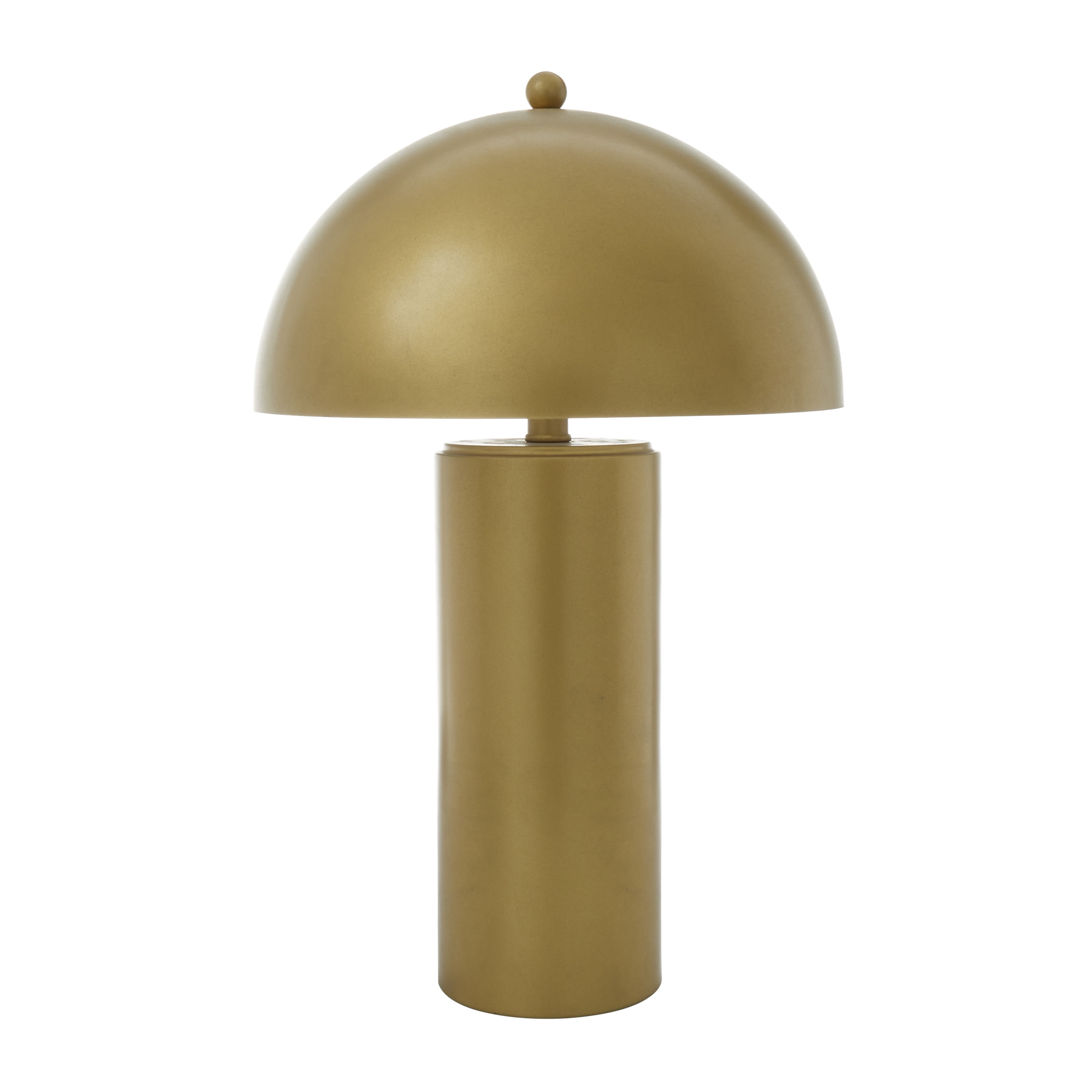 DecMode 22" Gold Accent Lamp with Gold Metal Shade