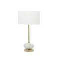 thumbnail image 1 of DecMode 22" Gold Buffet Lamp with White Fabric Shade, 1 of 12