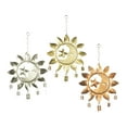 thumbnail image 1 of DecMode 22" Multi Colored Metal Sun and Moon Windchime with Bells and Chain Ring Hanger (3 Count), 1 of 9