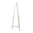 thumbnail image 1 of DecMode 22" x 66" Gold Metal Tall Adjustable Floor 3 Tier Easel with Circular Ring Top, 1-Piece, 1 of 14