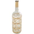 thumbnail image 1 of DecMode 23" Handmade Tall Glass Vase with Light Brown Rattan Woven Body and Neck, 1 of 7