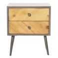 thumbnail image 1 of DecMode 23" x 19" Grey Wood Modern Cabinet, 1 of 10