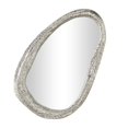 thumbnail image 1 of DecMode 23" x 35" Silver Abstract Wall Mirror, 1 of 7