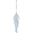 thumbnail image 1 of DecMode 24" Blue Ceramic Sea Horse Windchime with Brown Rope, 1 of 9