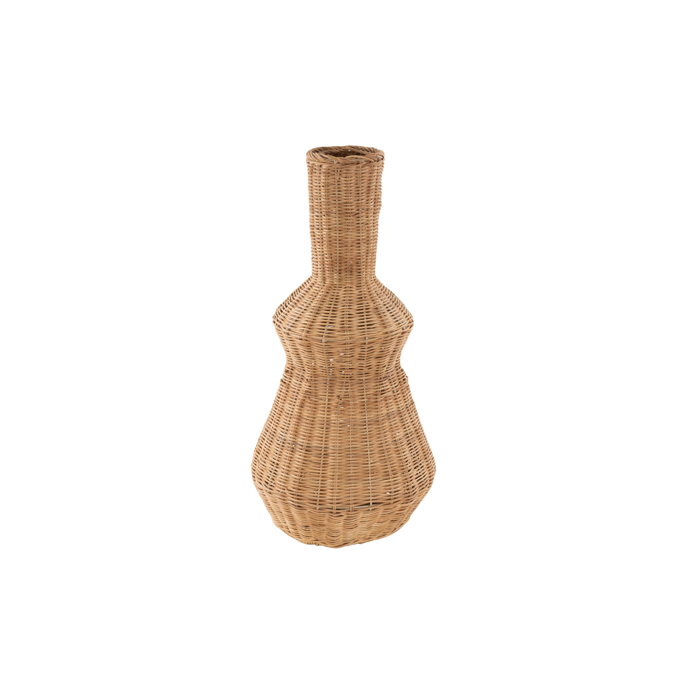 DecMode 24" Handmade Wrapped Brown Seagrass Vase
