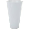 thumbnail image 1 of DecMode 24" White Fiberglass Vase, 1 of 11