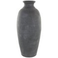 thumbnail image 1 of DecMode 24" Textured Whitewashed Black Ceramic Vase, 1 of 9
