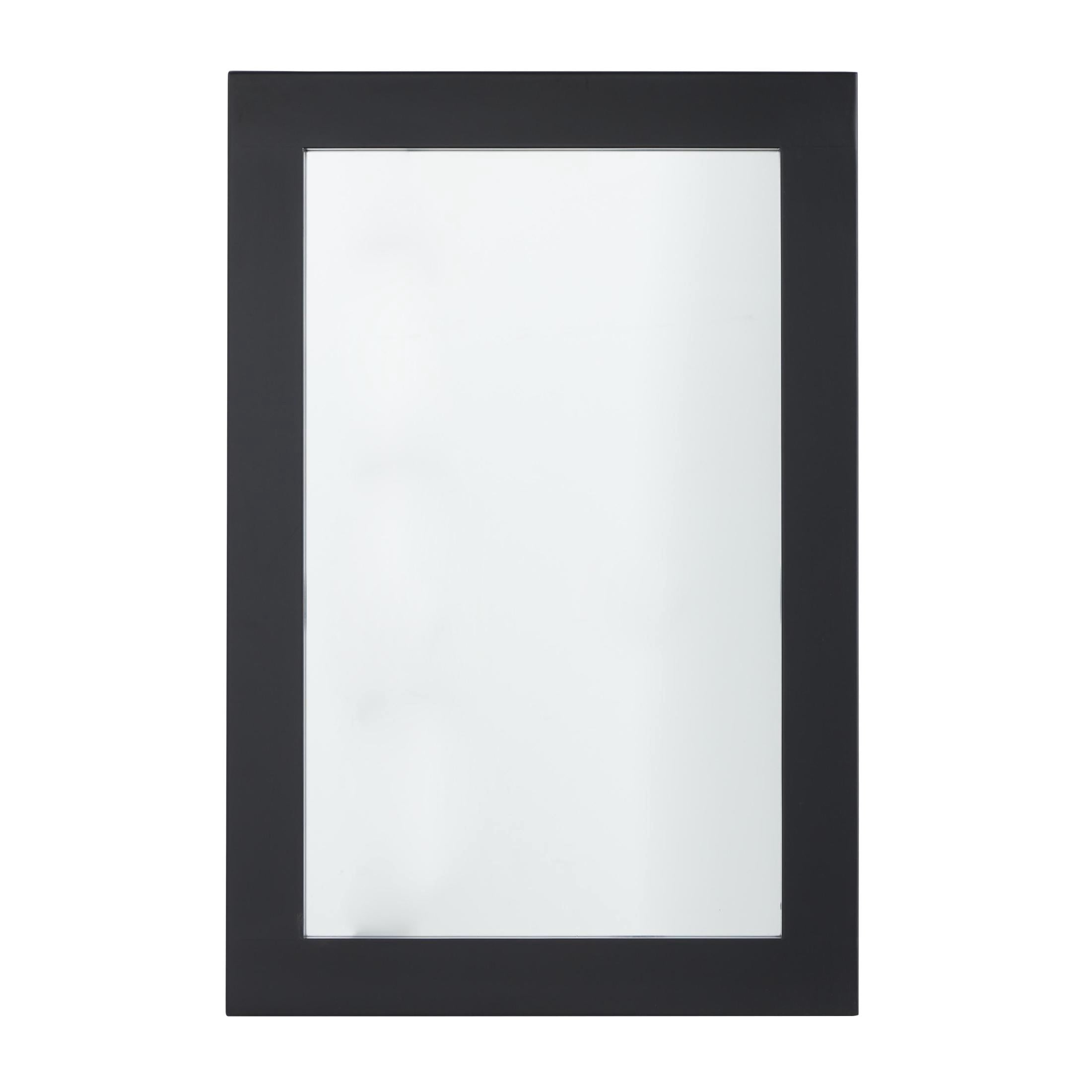 DecMode 24" x 36" Black Wall Mirror