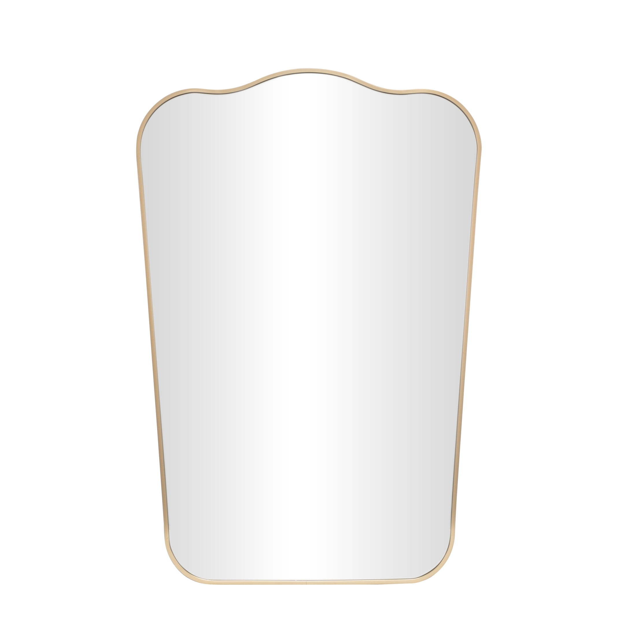 DecMode 24" x 36" Gold Wall Mirror with Thin Frame