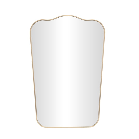 DecMode 24" x 36" Gold Wall Mirror with Thin Frame