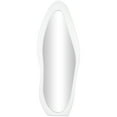 thumbnail image 1 of DecMode 24" x 63" White Wavy Abstract Wall Mirror, 1 of 10