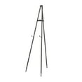 thumbnail image 1 of DecMode 24" x 70" Black Metal Tall Adjustable Floor 3 Tier Easel with Foldable Stand, 1-Piece, 1 of 9