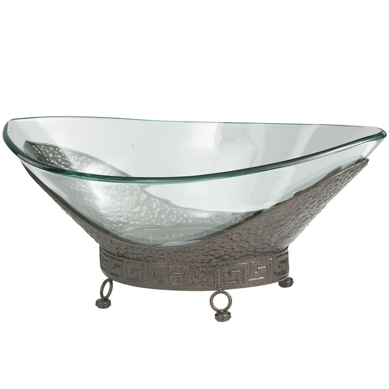  Dip Bowl Four-square Glass Snack Dish and Chassis Home