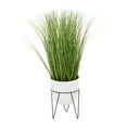 thumbnail image 1 of DecMode 25" Tall Artificial Wheatgrass Plant in Realistic Leaves and Metal Stand and Round Pot, 1 of 7