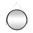 thumbnail image 1 of DecMode 25"W, 31"H Round Wall Mirror, Black, 1 of 10