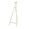thumbnail image 1 of DecMode 25" x 65" Gold Metal Tall Adjustable Floor 3 Tier Easel with Bow Top, 1-Piece, 1 of 12