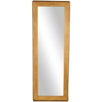 DecMode 25" x 69" Gold Wall Mirror with Textured Frame