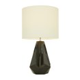 thumbnail image 1 of DecMode 26" Black Table Lamp with White Linen Shade, 1 of 9
