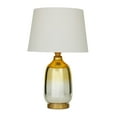 thumbnail image 1 of DecMode 26" Gold Table Lamp with White Microfiber Shade, 1 of 9