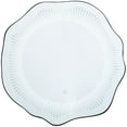 thumbnail image 1 of DecMode 26" x 25" Silver Wavy LED Abstract Wall Mirror with Radial Pattern, 1 of 9