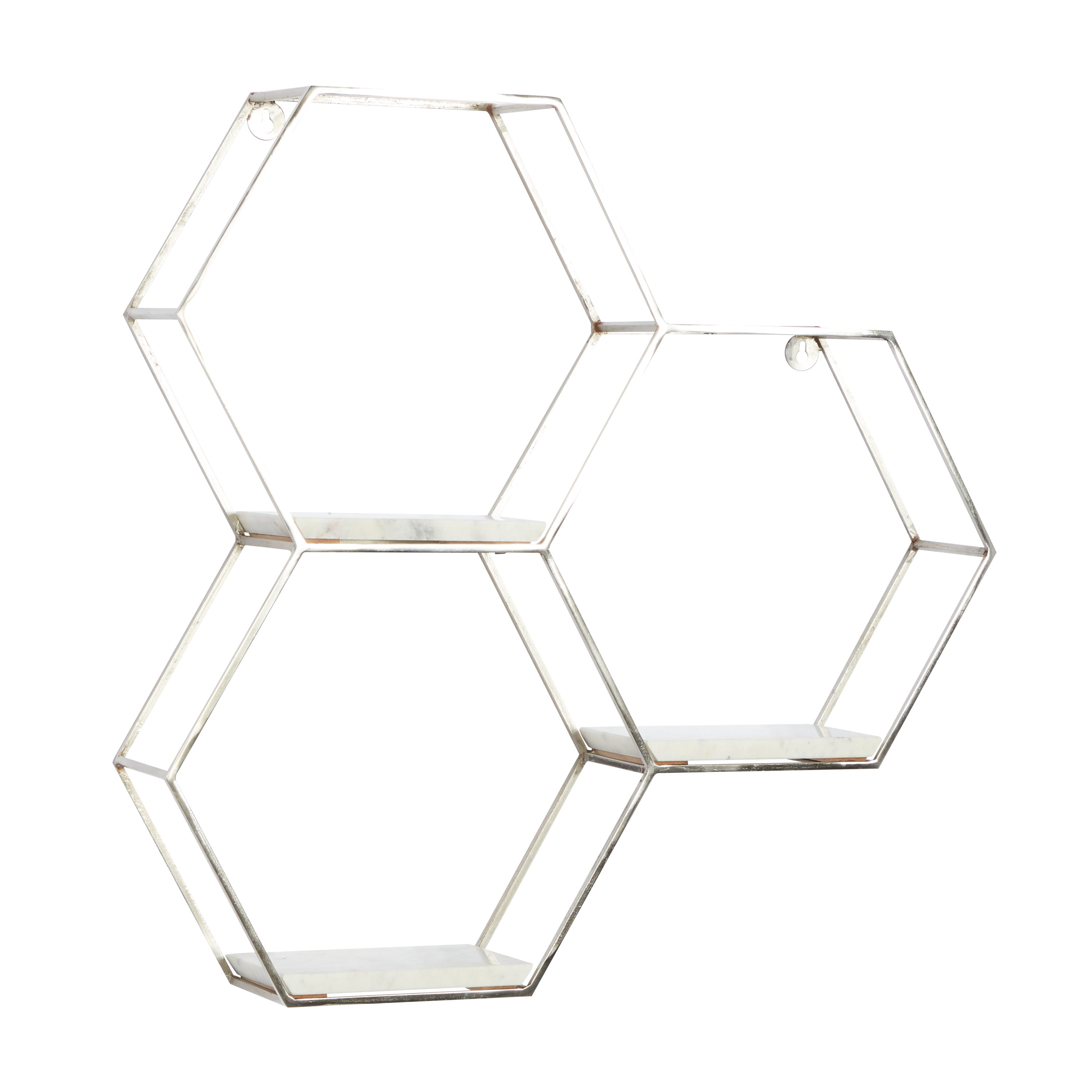 Silver shelves for wall discount