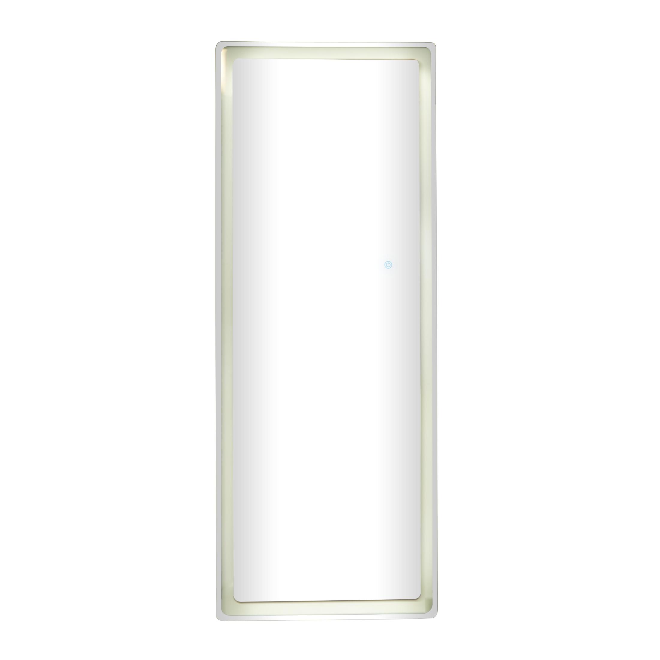 DecMode 26" x 67" Silver LED Mirror