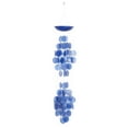 thumbnail image 1 of DecMode 27" Blue Capiz Shell Waterfall Geometric Windchime, 1 of 7