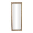 thumbnail image 1 of DecMode 27" x 72" Brown Tall Wall Mirror with Layered Beaded Frame, 1 of 10