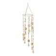 thumbnail image 1 of DecMode 28" Gold Metal Sun Windchime with Glass Beads and Cone Bells, 1 of 7