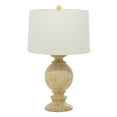 thumbnail image 1 of DecMode 28" Light Brown Table Lamp with White Linen Shade (2 Count), 1 of 8