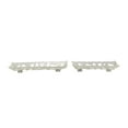 thumbnail image 1 of DecMode 29", 23"W Silver Aluminum Metal  Tray, 2-Pieces, 1 of 8