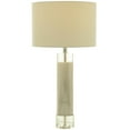 thumbnail image 1 of DecMode 29" Slender Stand White Table Lamp with White Cotton Shade, 1 of 10