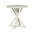 thumbnail image 1 of DecMode 29" x 31" White Wood Accent Table with X Shaped Legs, 1-Piece, 1 of 10